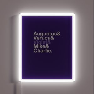 Golden Ticket Winners RGB Neon Sign