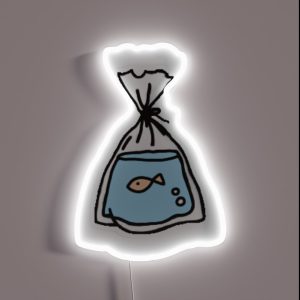 Goldfish In Bag RGB Neon Sign Goldfish In Bag RGB Neon Sign