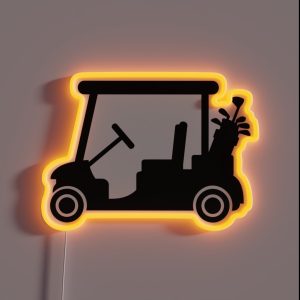 Golf Cart RGB Neon Sign Golf Cart RGB Neon Sign