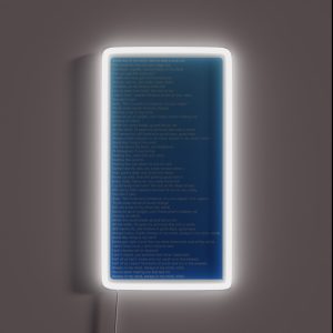 Good Days Lyric Text Message RGB Neon Sign