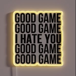 Good Game I Hate You RGB Neon Sign
