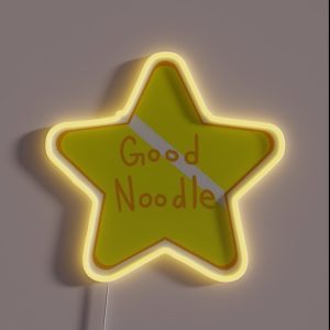 Good Noodle Award Star Spongebob Meme RGB Neon Sign
