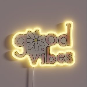 Good Vibes Flower RGB Neon Sign Good Vibes Flower RGB Neon Sign