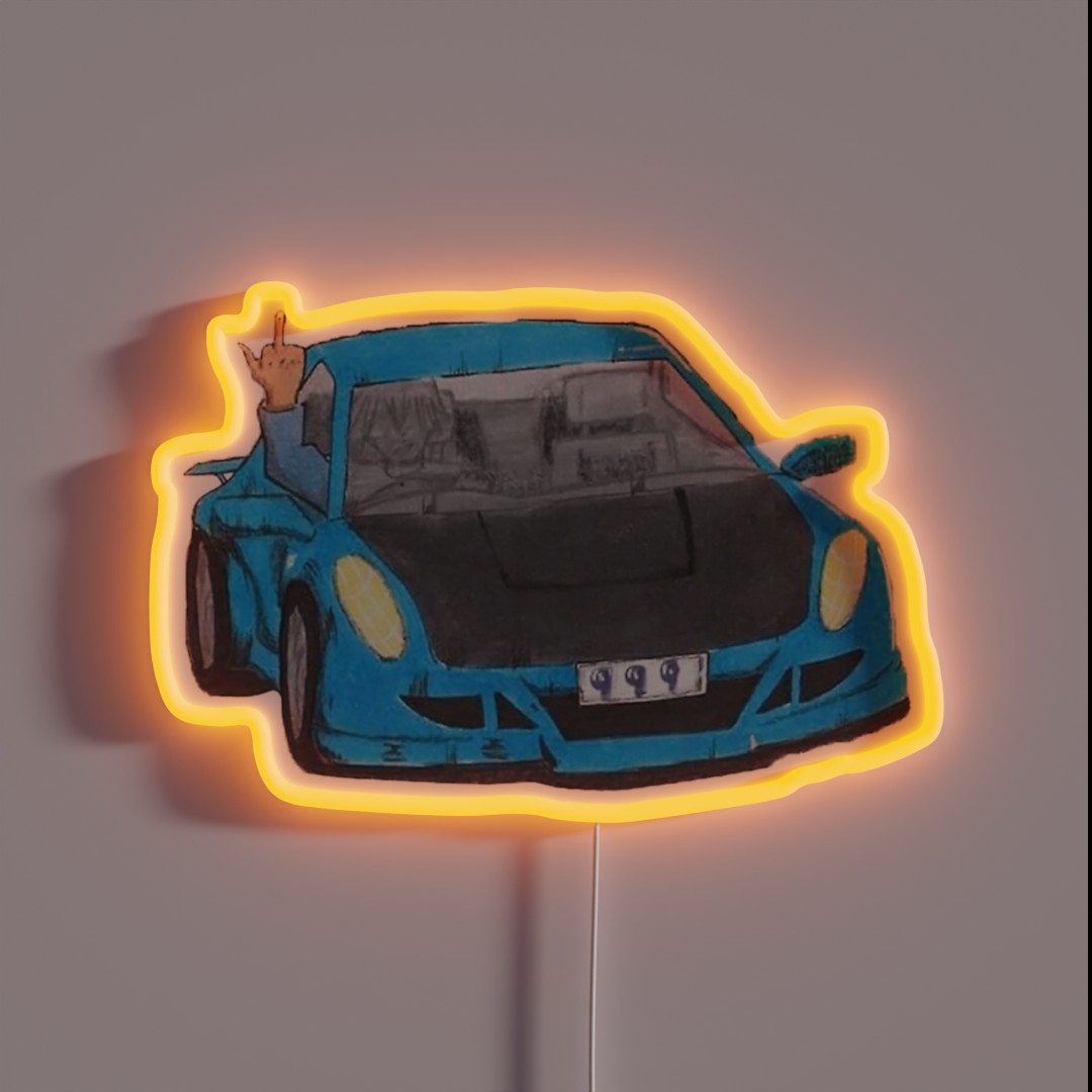 Goodbye And Good Ridance Car RGB Neon Sign Goodbye And Good Ridance Car RGB Neon Sign