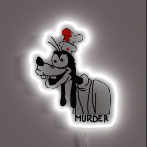 Goofy From Goofy S Murder Trial Youtube Meme Video RGB Neon Sign