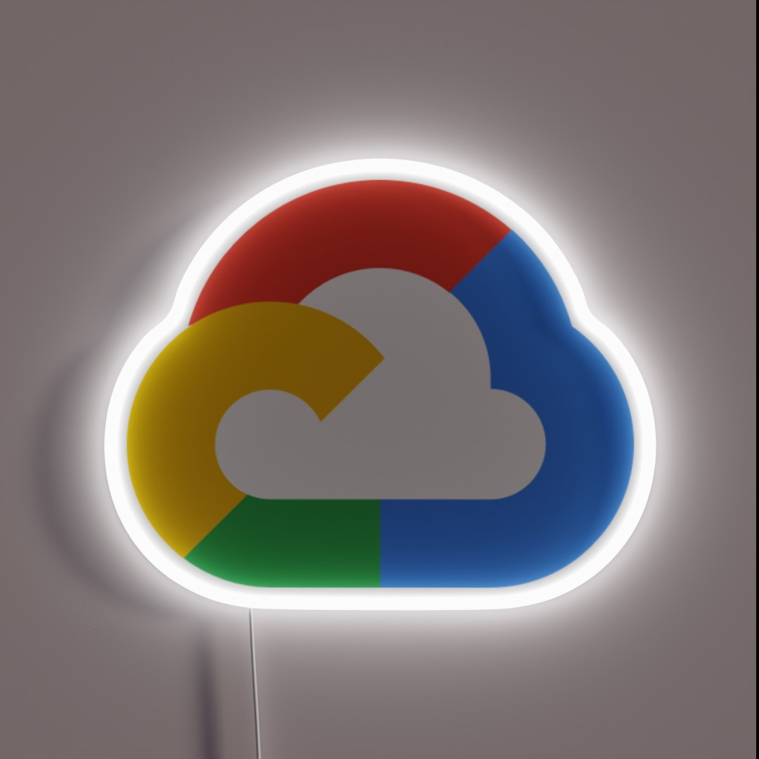 Google Gcp Cloud RGB Neon Sign Google Gcp Cloud RGB Neon Sign