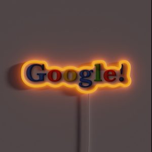 Google Old Logo 1998 RGB Neon Sign