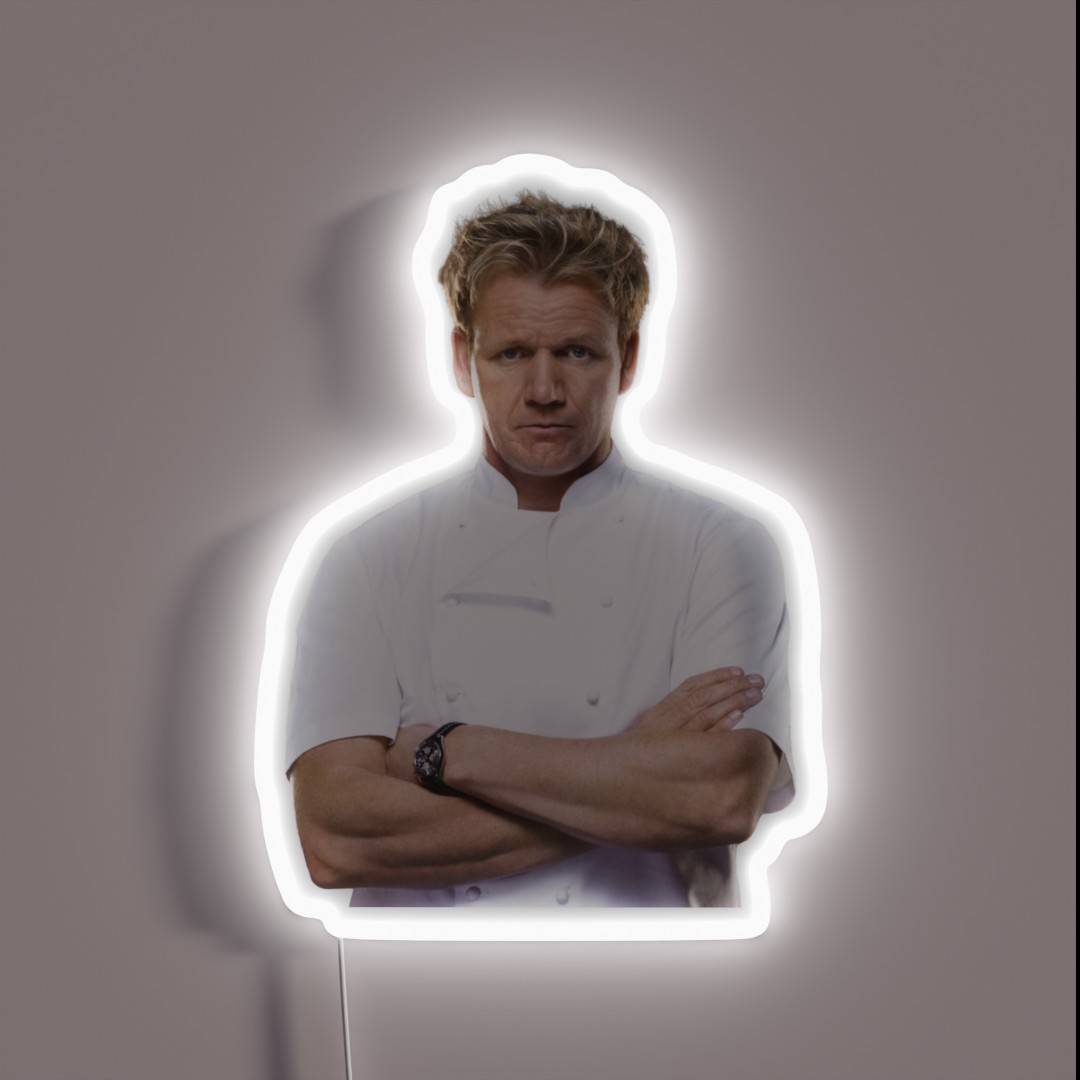 Gordon Ramsay Cutout RGB Neon Sign Gordon Ramsay Cutout RGB Neon Sign
