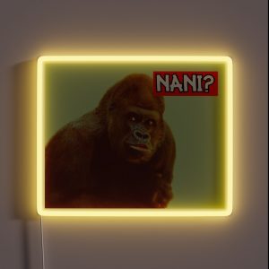 Gorilla Nani Anime RGB Neon Sign Gorilla Nani Anime RGB Neon Sign