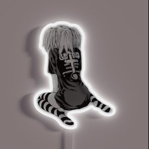 Goth Anime Girl Hi Def RGB Neon Sign