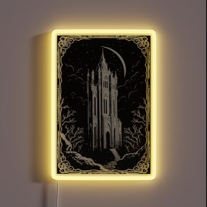 Gothic Dracula Castle RGB Neon Sign