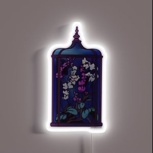 Gothic Orchid Terrarium Inspired RGB Neon Sign Gothic Orchid Terrarium Inspired RGB Neon Sign