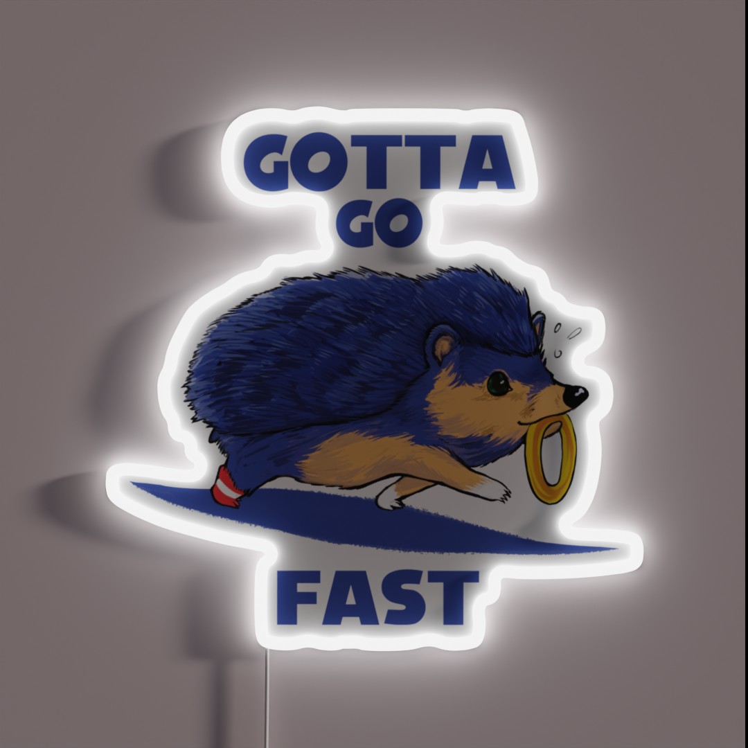 Gotta Go Fast RGB Neon Sign Gotta Go Fast RGB Neon Sign