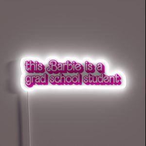 Grad School Student RGB Neon Sign Grad School Student RGB Neon Sign