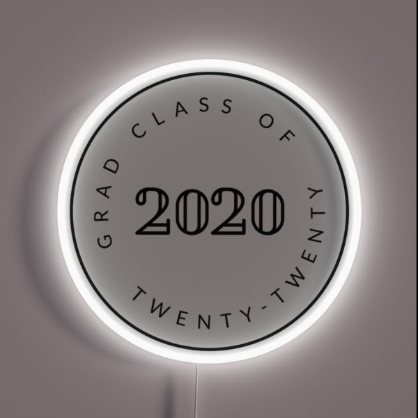 Graduating Class Of 2020 Seniors RGB Neon Sign