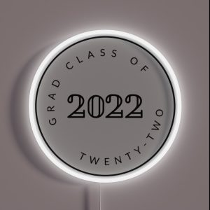 Graduating Class Of 2022 Seniors RGB Neon Sign