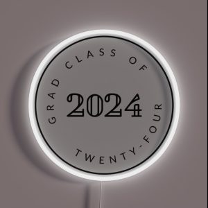 Graduating Class Of 2024 Seniors RGB Neon Sign