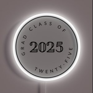 Graduating Class Of 2025 Seniors RGB Neon Sign