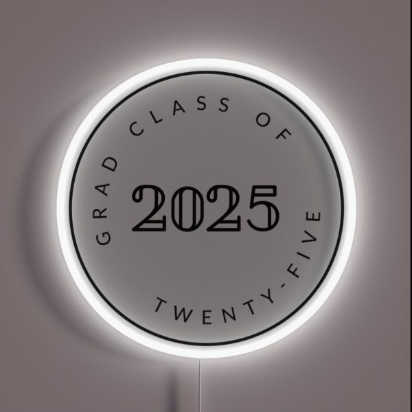 Graduating Class Of 2025 Seniors RGB Neon Sign