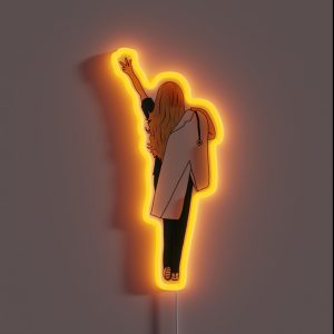 Graduation White Coat Steth Love RGB Neon Sign