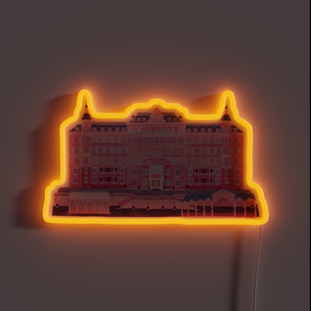 Grand Budapest Hotel RGB Neon Sign Grand Budapest Hotel RGB Neon Sign