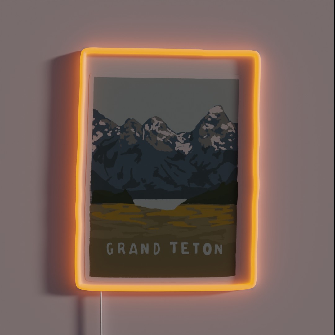 Grand Teton RGB Neon Sign Grand Teton RGB Neon Sign
