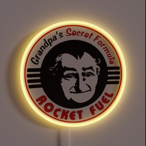 Grandpa S Secret Formula Rocket Fuel RGB Neon Sign
