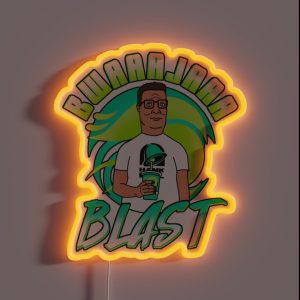 Graphic Man Funny Blast Cute Vintage RGB Neon Sign