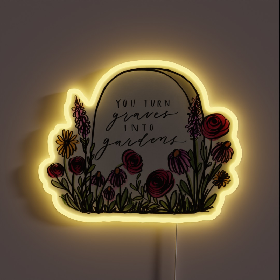 Graves Into Gardens RGB Neon Sign Graves Into Gardens RGB Neon Sign
