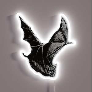 Graveyard Bat RGB Neon Sign