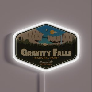 Gravity Falls National Park Home Of The Mystery Shack RGB Neon Sign