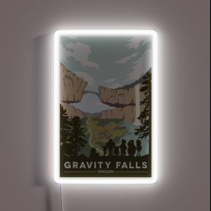 Gravity Falls National Park RGB Neon Sign