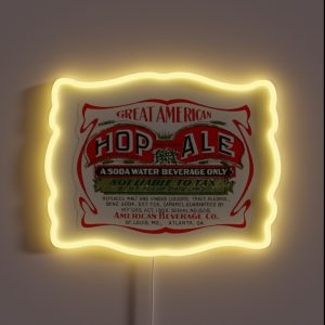 Great American Hop Ale American Beverage Co Atlanta GA RGB Neon Sign