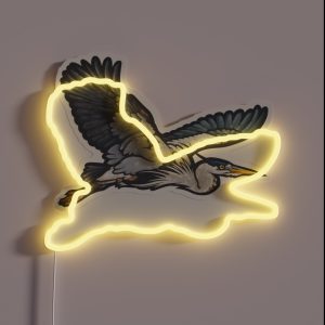 Great Blue Heron RGB Neon Sign Great Blue Heron RGB Neon Sign