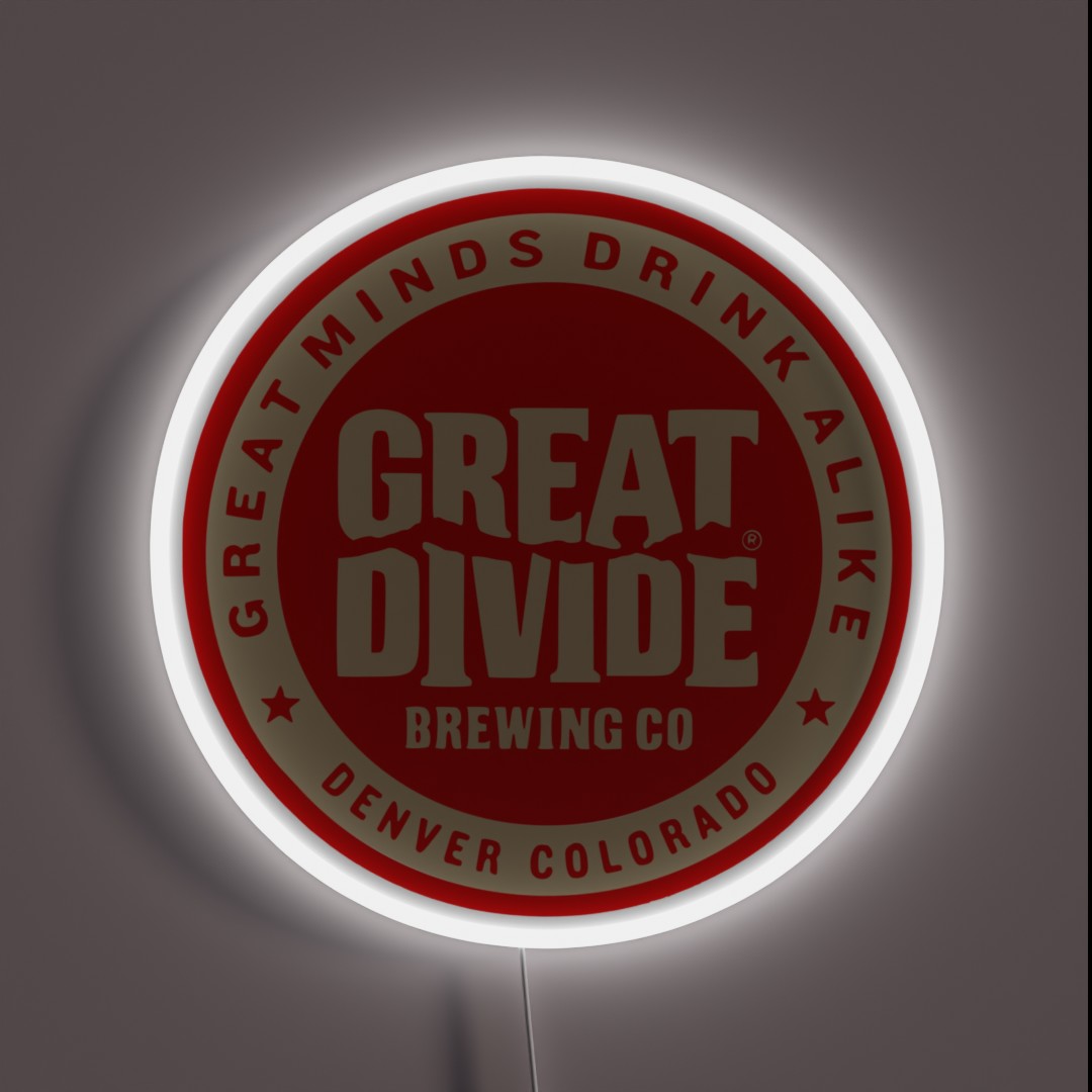 Great Divide Brewing Co Logo RGB Neon Sign Great Divide Brewing Co Logo RGB Neon Sign