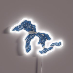Great Lakes RGB Neon Sign