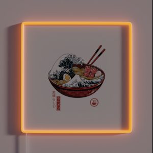 Great Ramen Wave White RGB Neon Sign