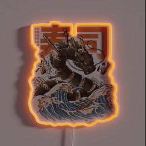 Great Sushi Dragon RGB Neon Sign