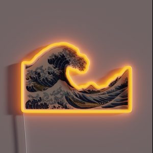 Great Wave Off Kanagawa RGB Neon Sign