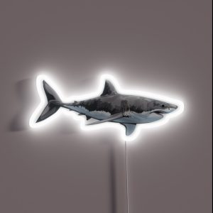 Great White Shark RGB Neon Sign Great White Shark RGB Neon Sign