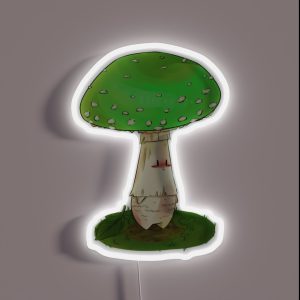 Green Amanita Muscaria Fairy RGB Neon Sign Green Amanita Muscaria Fairy RGB Neon Sign