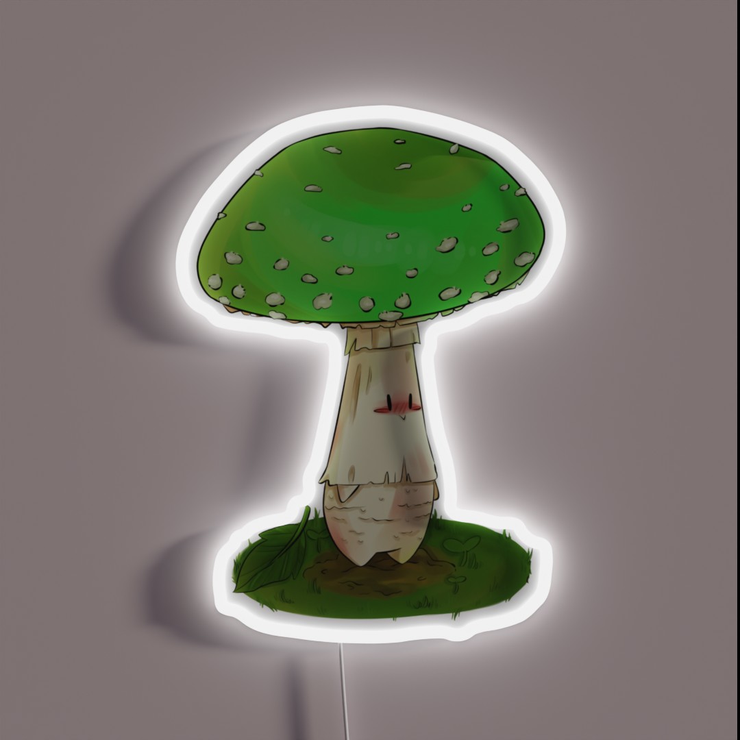 Green Amanita Muscaria Fairy RGB Neon Sign Green Amanita Muscaria Fairy RGB Neon Sign