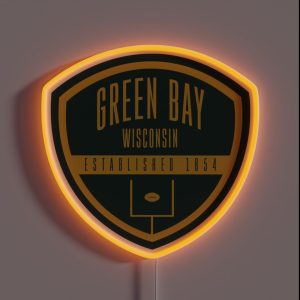 Green Bay Football RGB Neon Sign Green Bay Football RGB Neon Sign