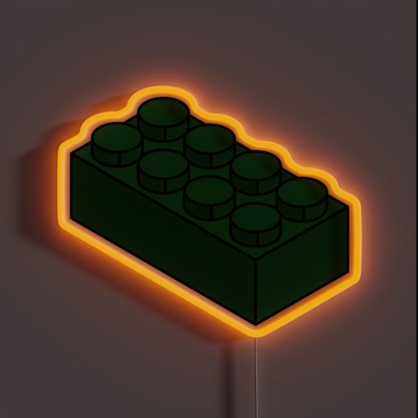 Green Brick RGB Neon Sign