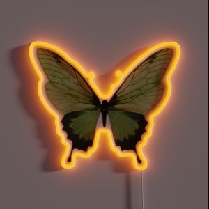 Green Butterfly RGB Neon Sign
