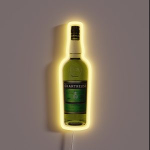 Green Chartreuse Bottle Oil Painting RGB Neon Sign