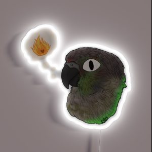 Green Cheek Chaos RGB Neon Sign