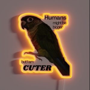 Green Cheek Conure Design Conure Small Parrot Parakeet Parrot Lover RGB Neon Sign