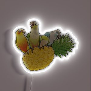 Green Cheek Paradise RGB Neon Sign