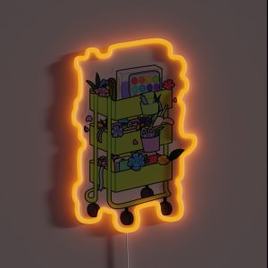 Green Craft Cart RGB Neon Sign